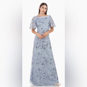 JS Collections Yvonne Flutter A-Line Gown NWT Size 8